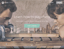 Tablet Screenshot of chesscademy.com